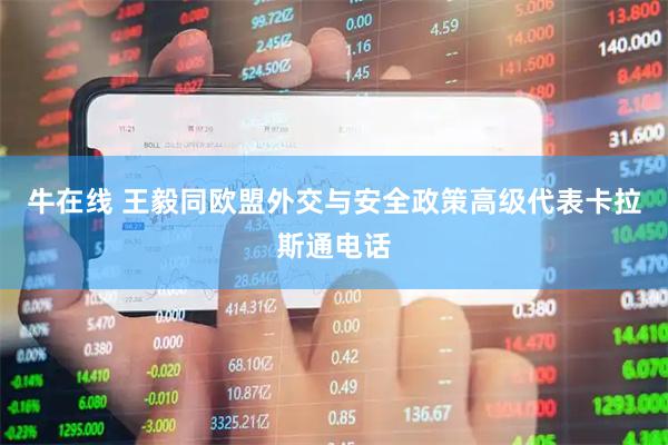 牛在线 王毅同欧盟外交与安全政策高级代表卡拉斯通电话
