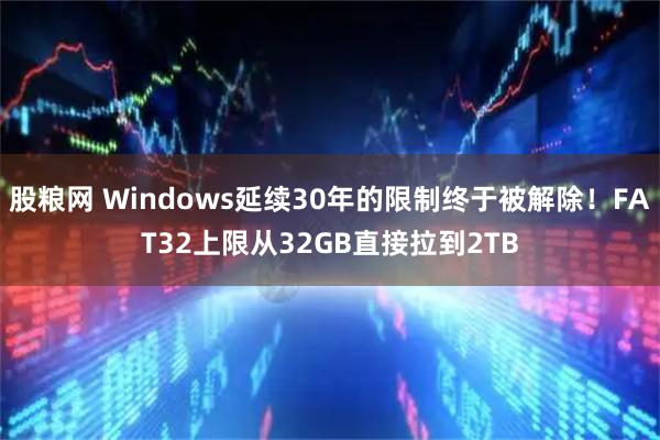 股粮网 Windows延续30年的限制终于被解除!FAT32上限从32GB直接拉到2TB